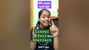Get your dream IIT by studying only 3 topics,IIT-JAM mathematics 2023,#shorts#iitjam#linear#abstract