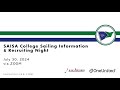 SAISA College Sailing Info And Recruiting Night 2024 SAISA College Sailing Info And Recruiting Night 2024