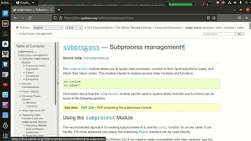 Python 3 Subprocess Module - Run terminal commands from a Python program.
