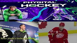 Russia's Games Of Future. NHL star Pavel Datsyuk plays phygital hockey.