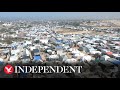 Live: View of Gaza&#39;s Rafah displacement camp