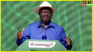 Raila Full Powerful Speech today at Devolution Conference in Homa Bay