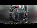Large Capacity SUV Spare Tire Trash Bag for Jeep Wrangler TJ JK JKU JL JLU 2007-2021 Spare Tire Stor