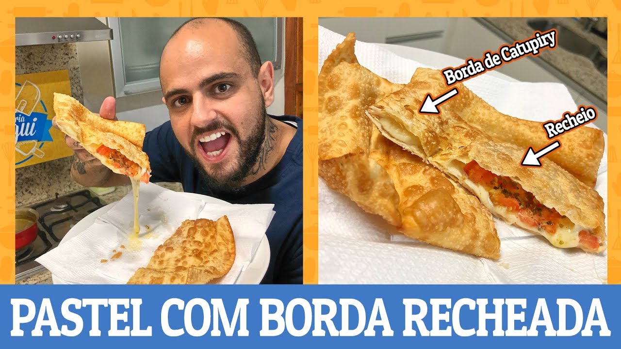 COMO FAZER PASTEL COM BORDA RECHEADA AnaMariaBrogui YouTube