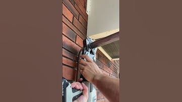 Pressing stainless steel pipe for pulling generator cable.