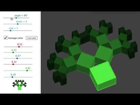 Pythagoras Tree 3D (Fractal) - YouTube