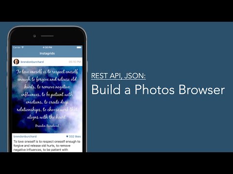 iOS Development Tutorial REST APl: How to Build a Photos Browser App