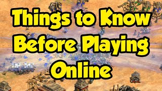 Things to know before playing Online/Multiplayer [AoE2] screenshot 4