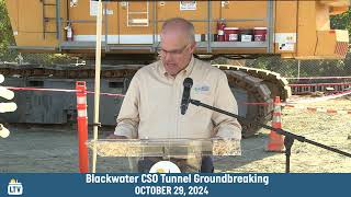 Lynchburg Blackwater CSO Tunnel Ground Breaking 10-29-2024