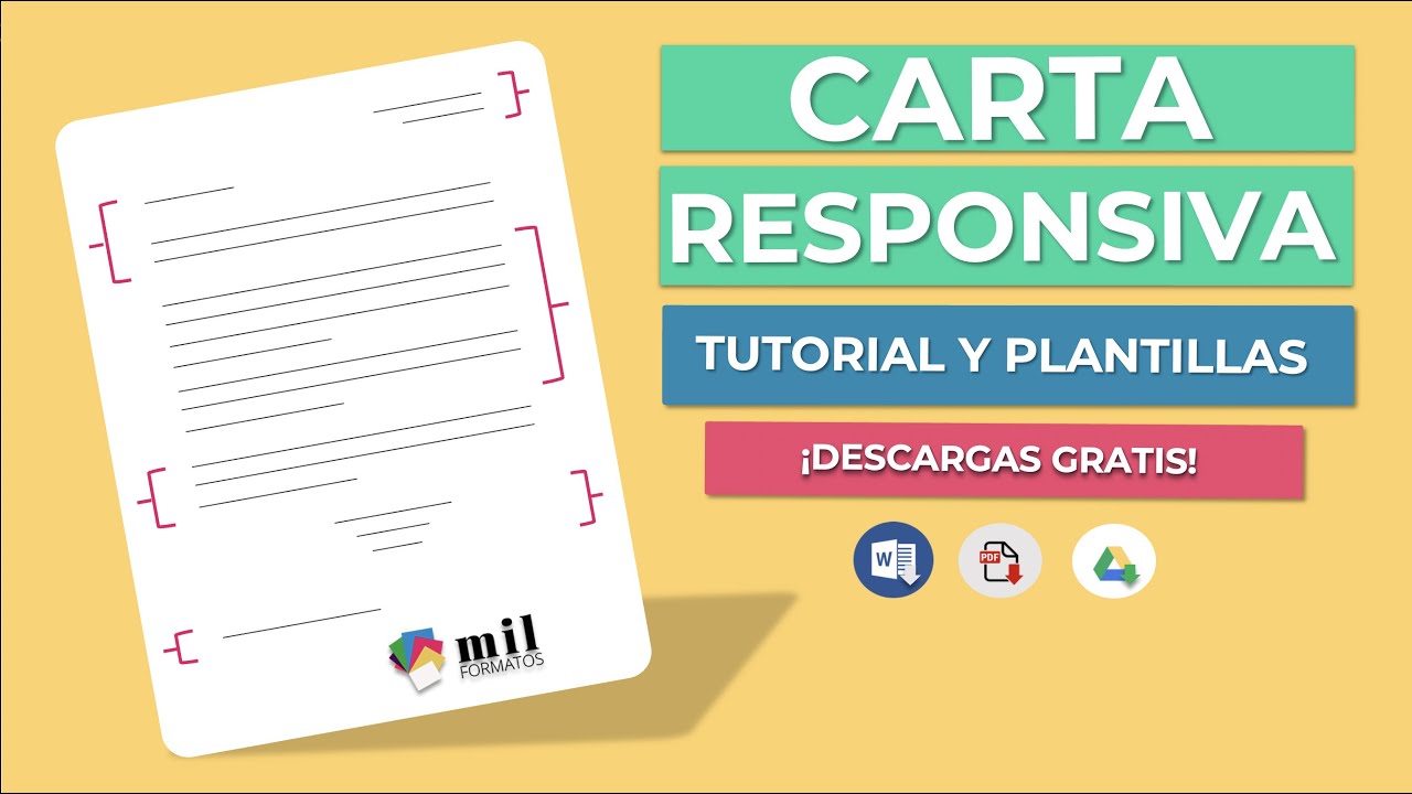 Cómo hacer una CARTA RESPONSIVA - 5 MIN【Plantilla y Ejemplos】
