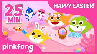 Easter Baby Shark And More | Compilation | Easter Egg Hunt | Pinkfong Songs For Children Easter Baby Shark And More | Compilation | Easter Egg Hunt | Pinkfong Songs For Children