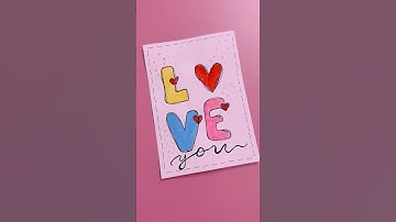 Handgemaakte kaart voor uw dierbaren | Eenvoudige cadeaukaartideeën #doehetzelf #knutselen #handg...