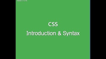 CSS Introduction & Syntax Khmer