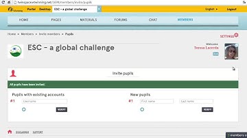TwinSpace - Invite group of students