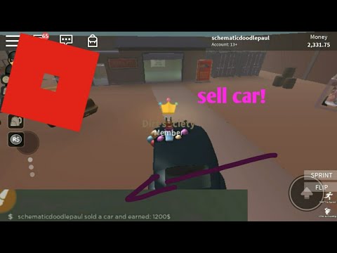 Roblox How To Sell A Car Thief Life Simulator Youtube