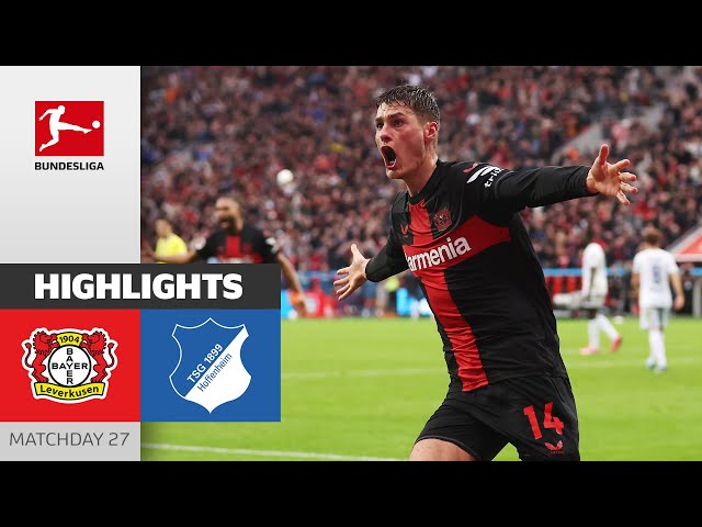 Another CRAZY Leverkusen Comeback! | Leverkusen - Hoffenheim 2-1 | Highlights | MD 27 – BL 23/24 class=