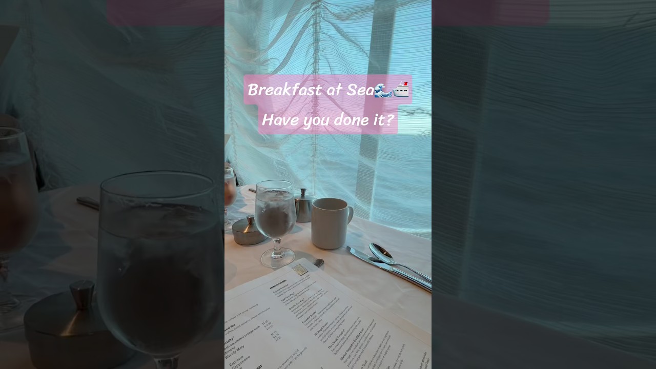 ☕️🌊 Breakfast with a view! There’s nothing like starting the day at sea. 🚢💙