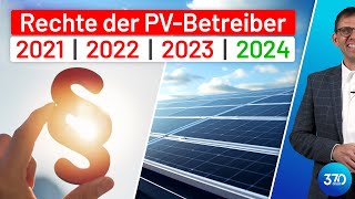 Photovoltaik. Rechte für PV-Betreiber 2021-2024, Investitionsabzugsbetrag ESt und Nullsteuersatz USt