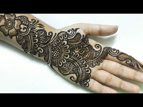 Simple Arabic Mehndi Design 2020 || Easy Mehndi Design For Front Hand ||