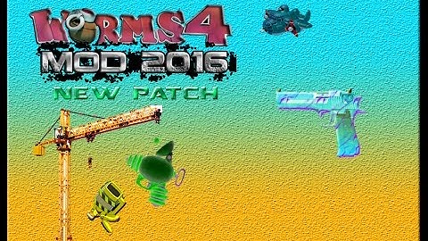 Worms 4 Mod 2016 New Patch Diamond Platinum Deagle (Revision Weapon)