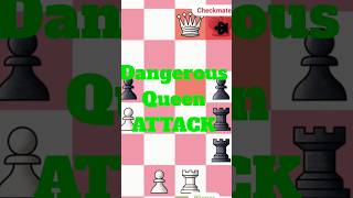 😱💥 Insane Dangerous 👑QUEEN  Checkmate 🔥#chess##queenattack shorts#checkmate #chesstrap#chesstrick
