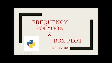 Frequency Polygon and Box plot using Python