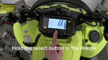 How to change Yamaha Grizzly 700 dash from kph to mph (It’s the same for mph to kph)