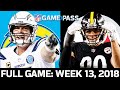 Los Angeles Chargers vs. Pittsburgh Steelers Week 13, 2018 FULL GAME