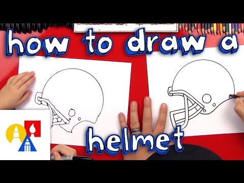 Video: How To Draw A Helmet