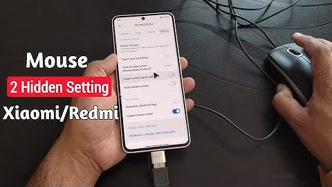 Redmi Mobile Mouse cursor hidden Setting | mouse pointer advance setting in redmi