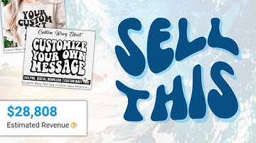 I Found a GOLDEN Etsy Niche - Custom Wavy Text Tutorial