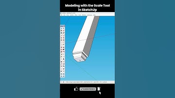 SketchUp Tutorial | Modeling with the Scale Tool 🔍🏗️ | Step by Step for Beginners