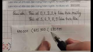 Bài 10: Làm tròn số đến hàng trăm nghìn (tr.27)Vở BTT4 tập 1 sách Cánh Diều