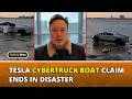 Tesla Cybertruck Sinks in Lake Trying to Test Elon Musk's 'Boat' Claim