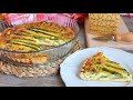 Quiche de esparragos trigueros y champiñones con Grana Padano. Receta para triunfar