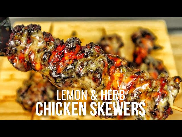 Skewered Lemon & Herb Chicken Recipe