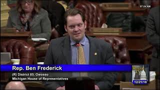 State Representative Ben Frederick House Bill 5907