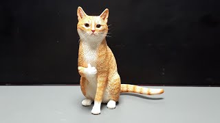 16 Thumb Up Cat By Jxk Resin Figure Figurine Jxk112 Premium Designer Art Toy