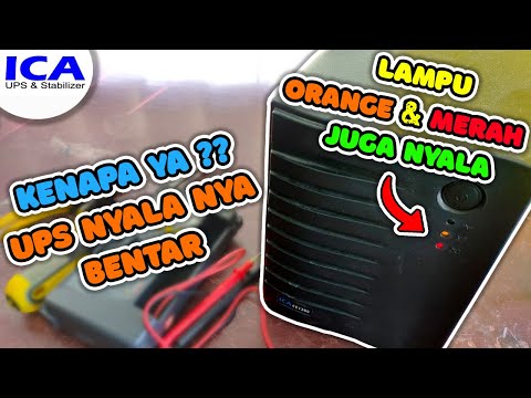 Cara Perbaiki UPS ICA 1200VA Bunyi Beep Cepat Dan Tidak Bisa Backup Lama