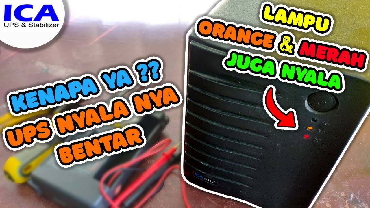 Cara Perbaiki UPS ICA 1200VA Bunyi Beep Cepat Dan Tidak Bisa Backup