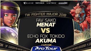 FAV Sako (Menat) vs Echo Fox Tokido (Akuma) - TW Fighter ...