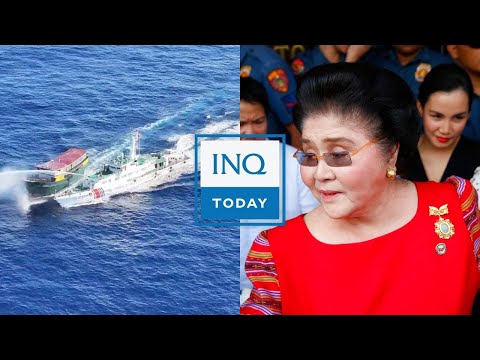 4 PH crew hurt by China Coast Guard’s water cannon attack; Imelda Marcos hospitalized | INQToday