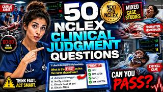 50 NCLEX Mixed Clinical Judgment Case Study Exam Set #2026 #education #study #explore #fypシ゚viral