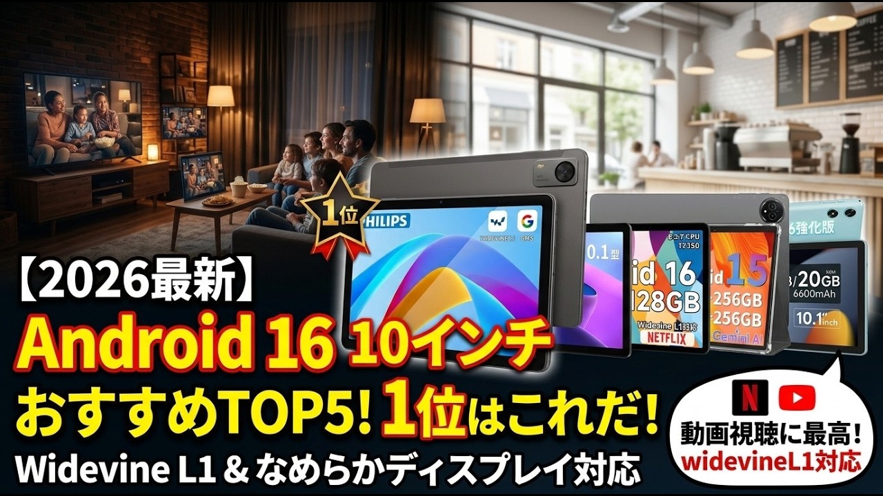 2026 Latest] Top 5 Recommended 10-inch Tablets with Android 16