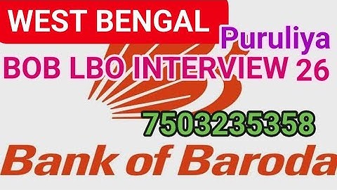 BANK OF BARODA LBO INTERVIEW |  #boblbointerview #boblbo #interviewquestions #interview | 7503235358