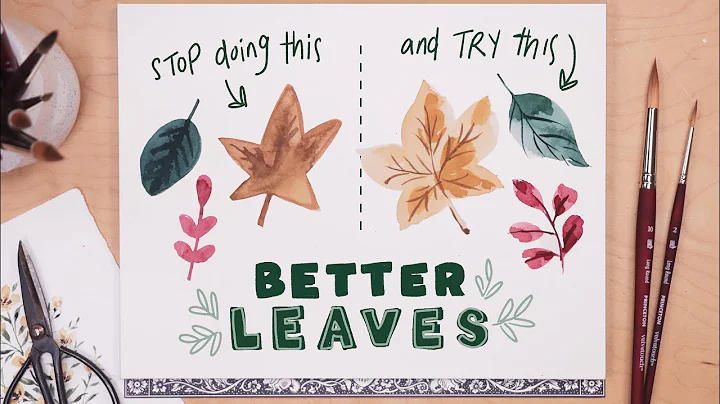 The BEST Way to Paint Watercolor Leaves | Beginner...