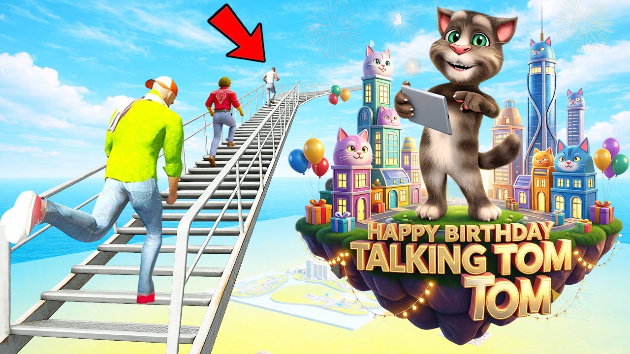 😱 Franklin Found Secret Stairway To Talking Tom City 💫🏰 Indian Theft Auto💥😇Indian Bike Driving 3D