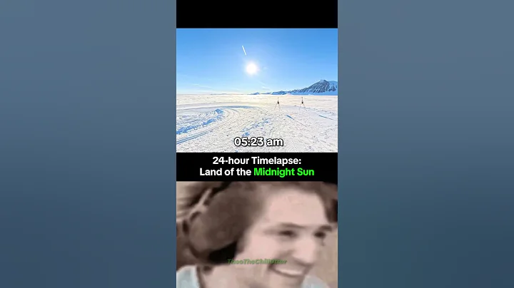 24 Hours in Antarctica – The Midnight Sun Timelapse! ❄️🌞 #ytshorts