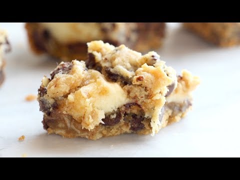 Peanut Butter Chocolate Chip Cookie Cheesecake Bars