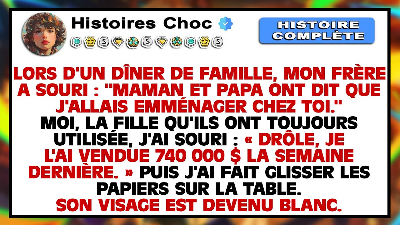 Mon frère a réclamé ma maison au dîner — mais ce que j’ai fait ensuite l’a laissé sous le choc.